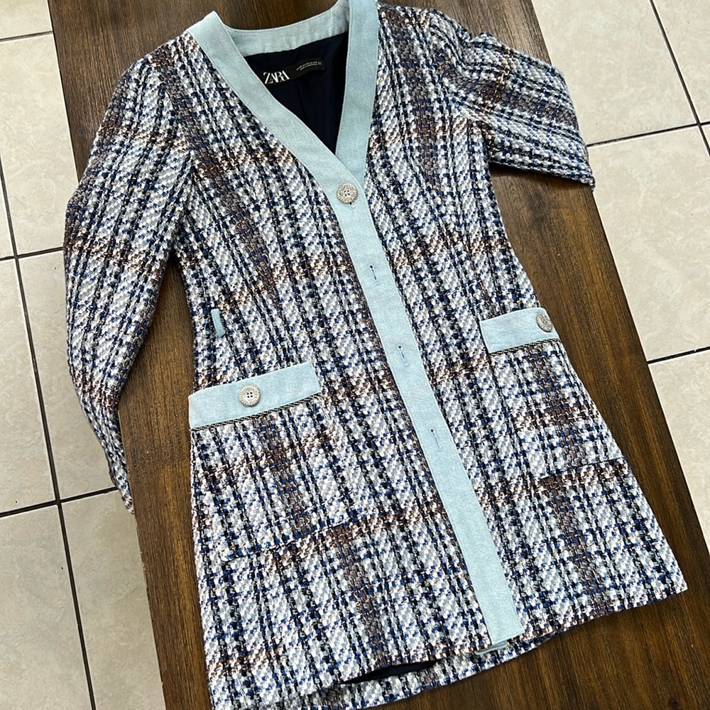 Zara Tweed Mini Dress